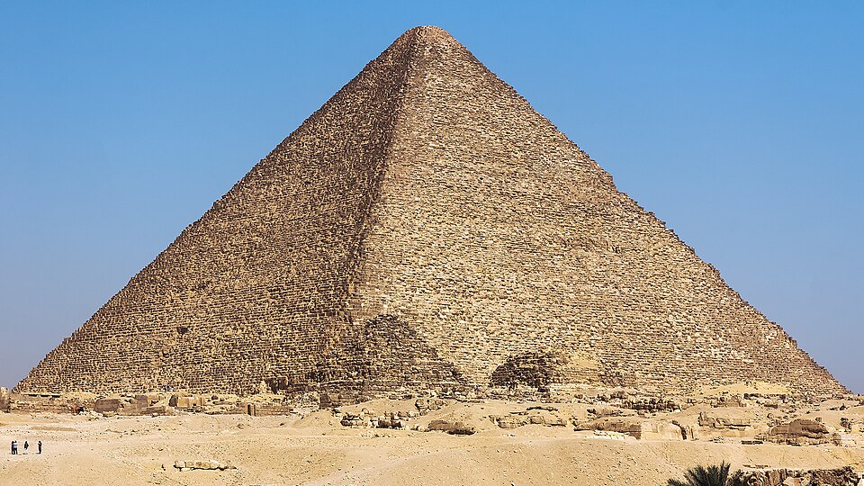 The Great Pyramid of Giza photographed in the present day